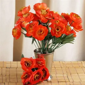 84 Silk Camellia - Orange