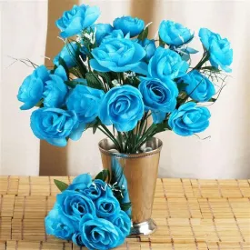 84 Silk Camellia - Turquoise
