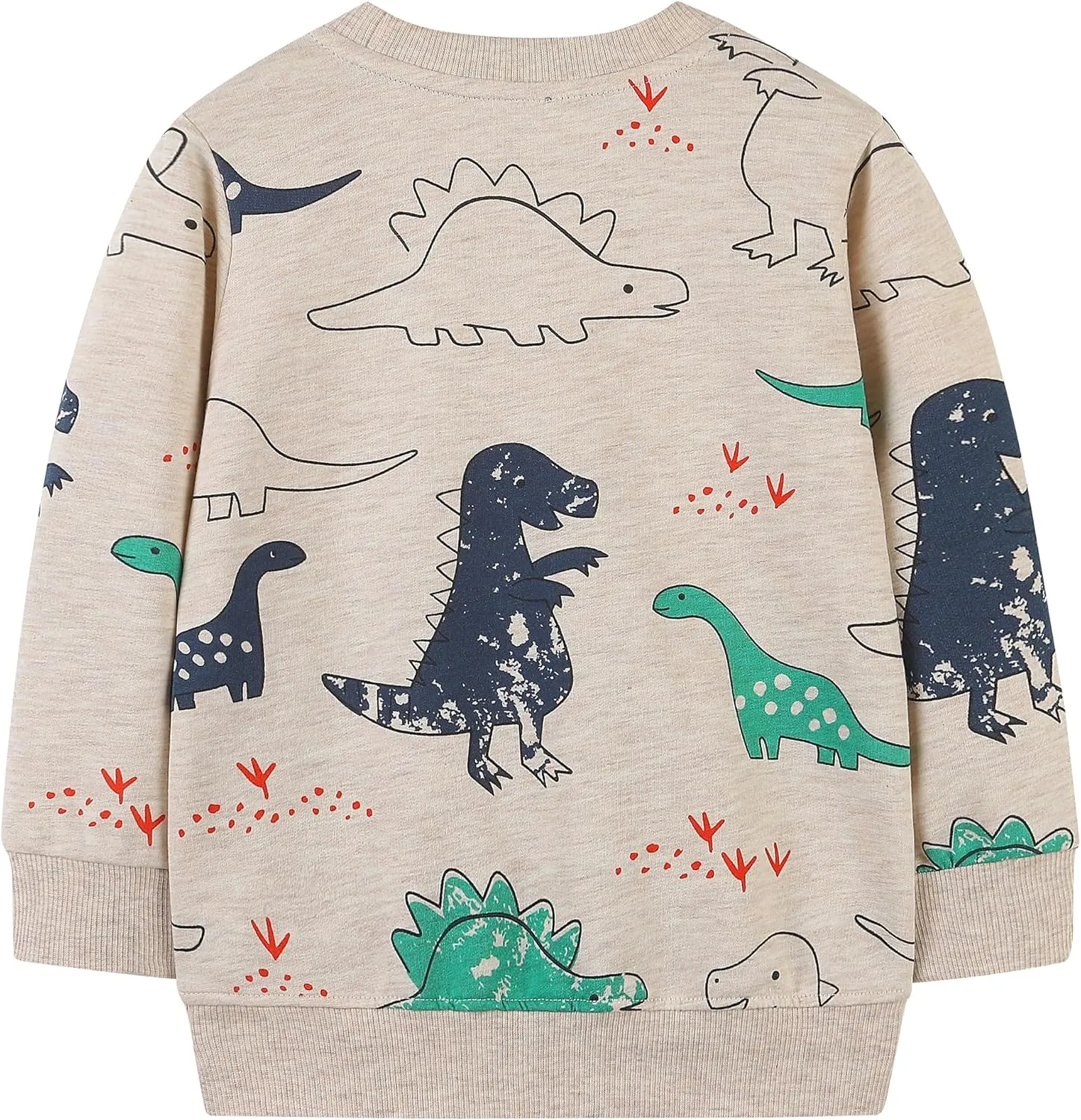 AMIYAN Toddler Boys Sweatshirts Cotton Long Sleeve Pullover Girls Crewneck Hoodies Tops Cartoon Sport Shirts for Kids 2-6Y