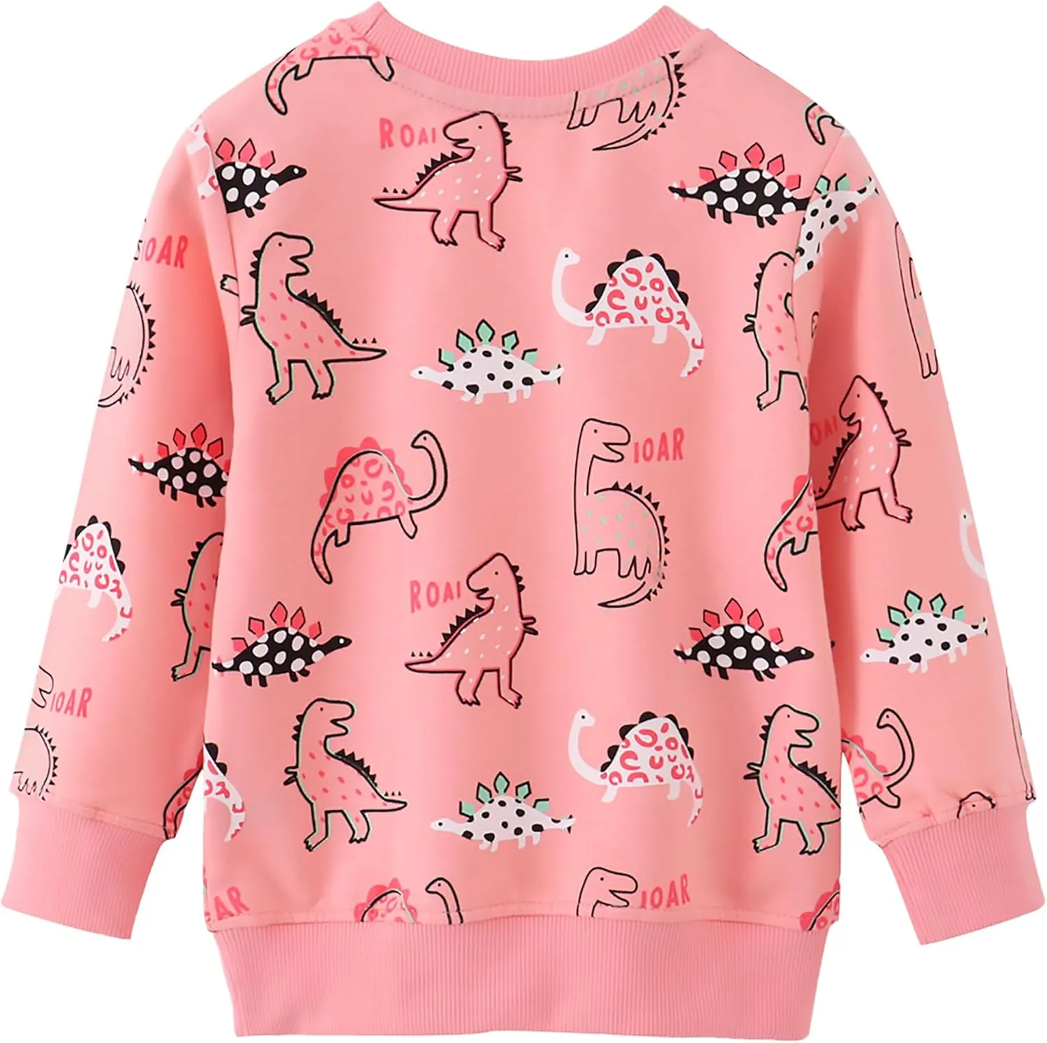 AMIYAN Toddler Boys Sweatshirts Cotton Long Sleeve Pullover Girls Crewneck Hoodies Tops Cartoon Sport Shirts for Kids 2-6Y