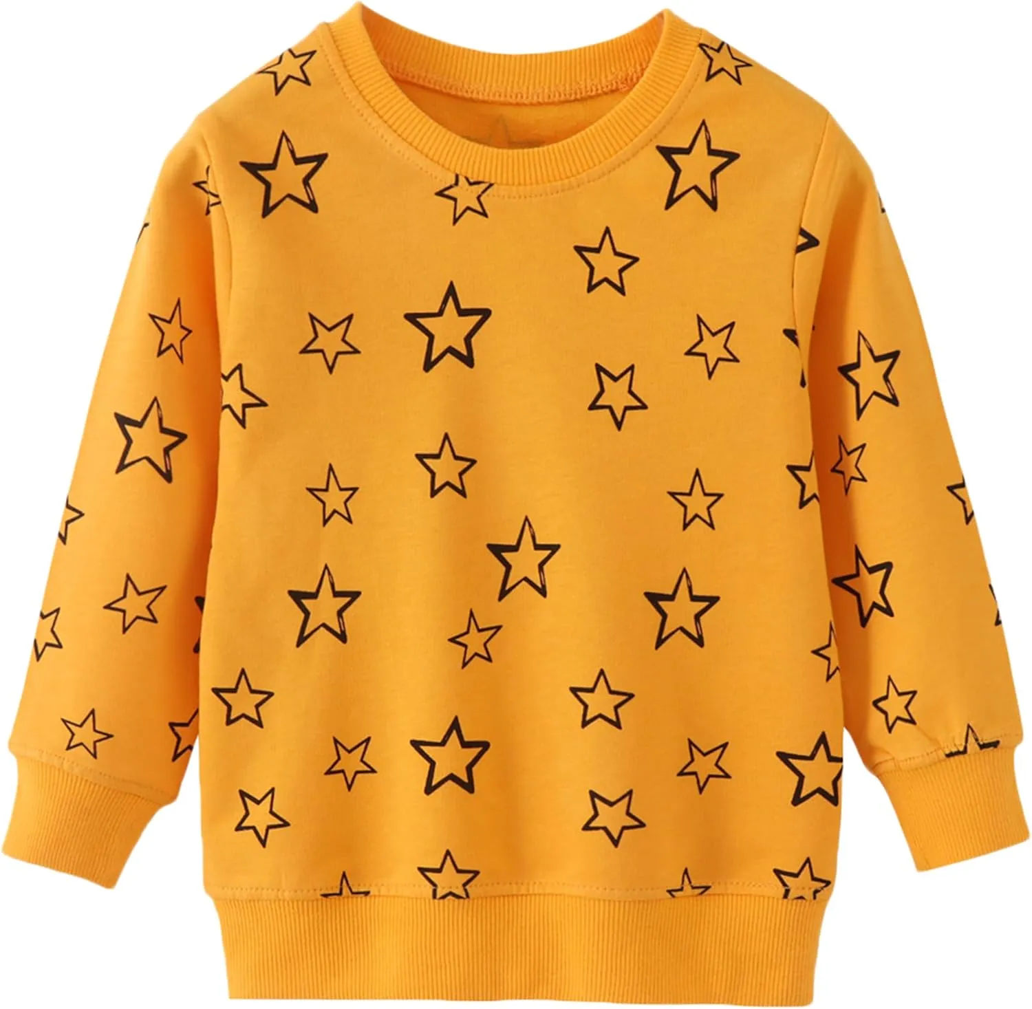 AMIYAN Toddler Boys Sweatshirts Cotton Long Sleeve Pullover Girls Crewneck Hoodies Tops Cartoon Sport Shirts for Kids 2-6Y