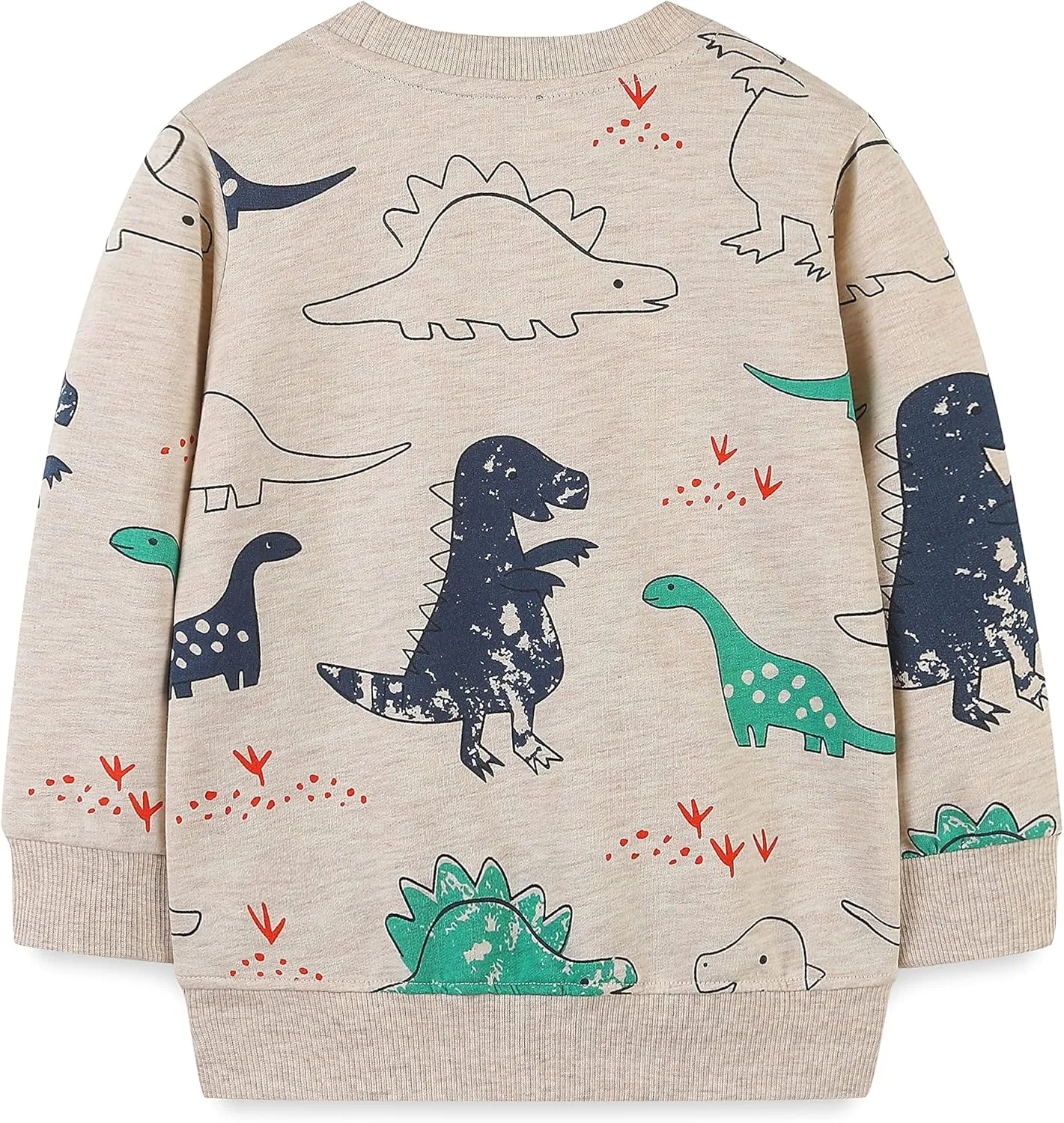 AMIYAN Toddler Boys Sweatshirts Cotton Long Sleeve Pullover Girls Crewneck Hoodies Tops Cartoon Sport Shirts for Kids 2-6Y