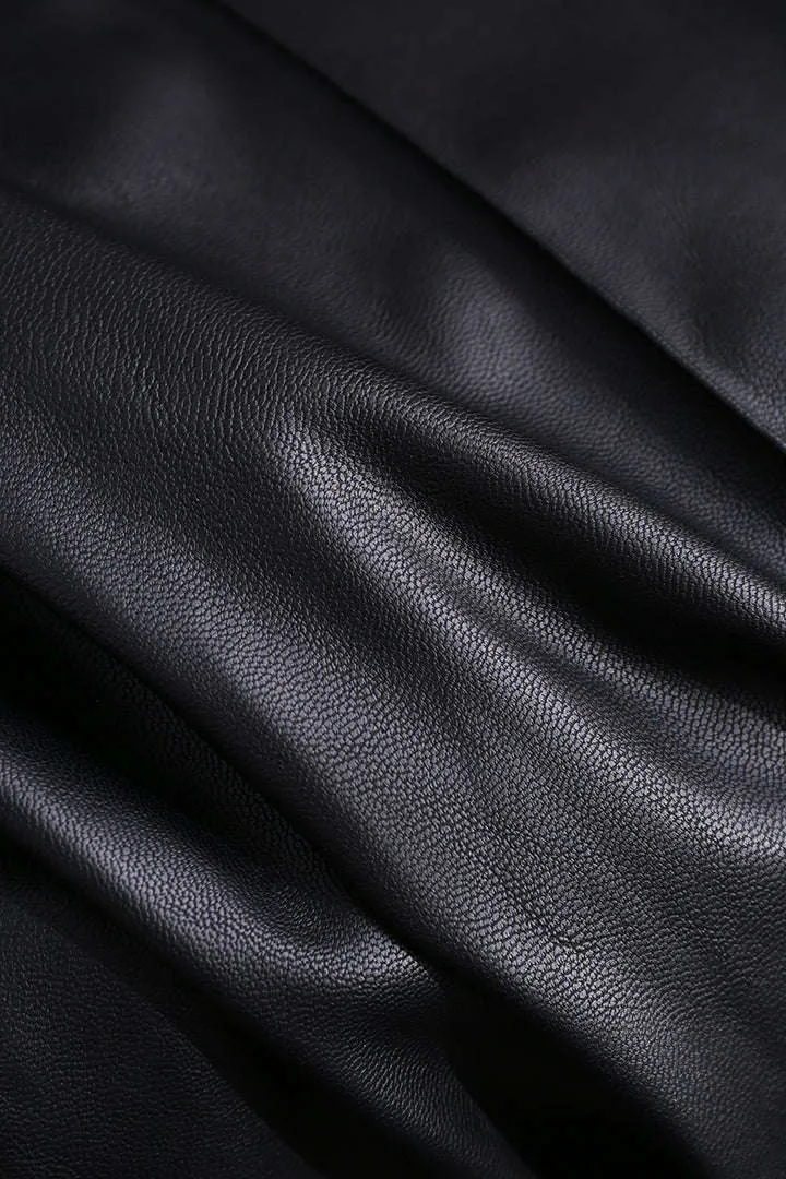 Basic Faux Leather Trousers