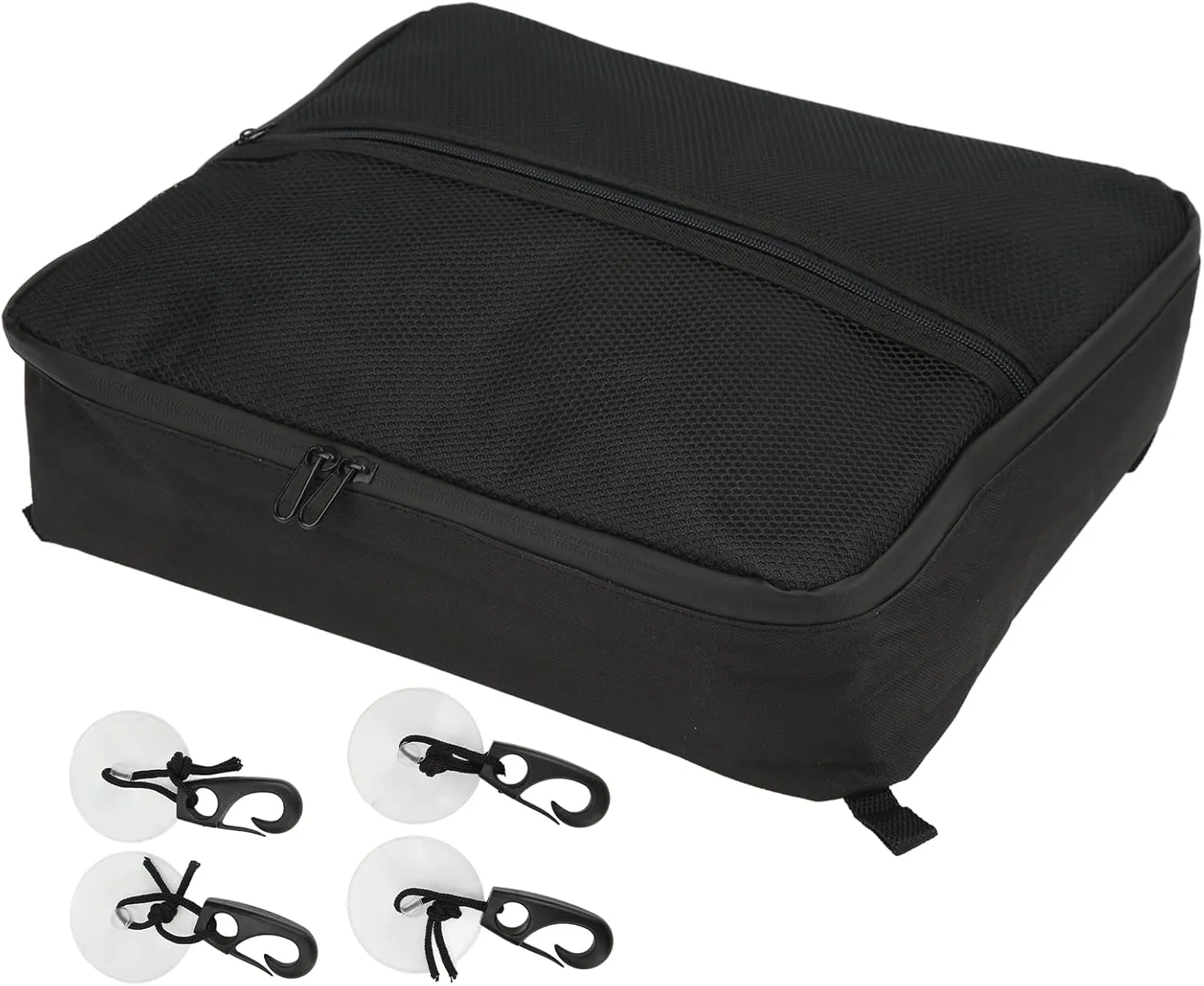 EVTSCAN SUP Deck Bag with Cooler Pocket, 600D Oxford Cloth, with 4 Suction Cups and Corrosion Resistant Zipper, for Storaging Snacks Drinks Phone Keys Water Bottles, Paddle Board Deck Bag
