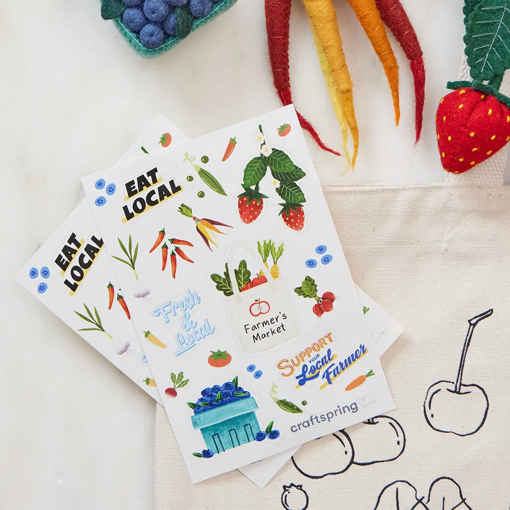 Farmer's Market Stickers