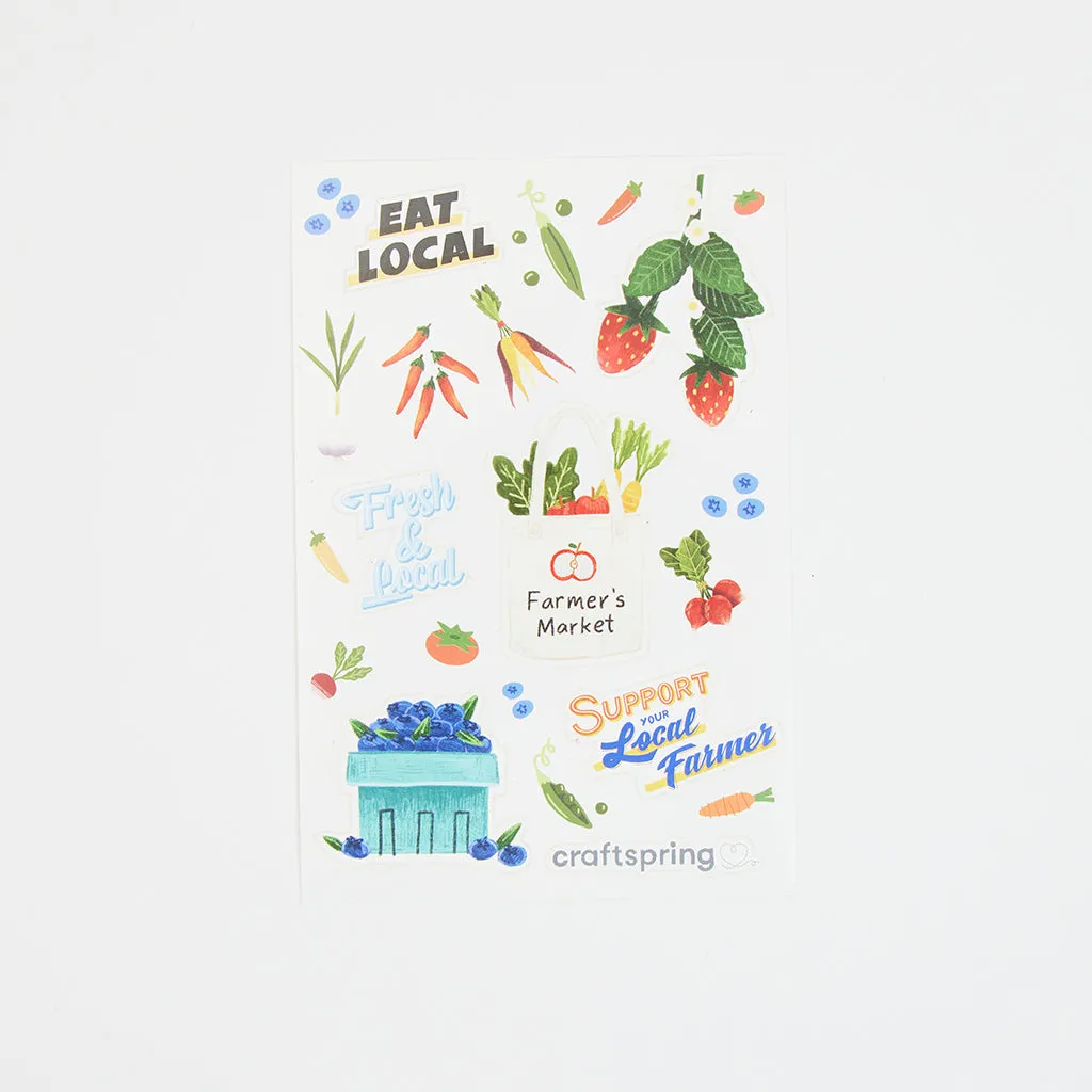 Farmer's Market Stickers