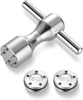 Golf Putter Weights 2pcs 5g/10g/15g/20g/25g/30g/35g/40g/45g with Wrench Kit Set Compatible with Titleist Scotty Cameron Putter Golf Accessory (2pcs 30g Wrench)