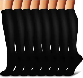 Laite Hebe Compression Socks For Women& Men circulation(8 Pairs),Socks-Best for Running,Sports,Hiking,Flight travel,Pregnancy