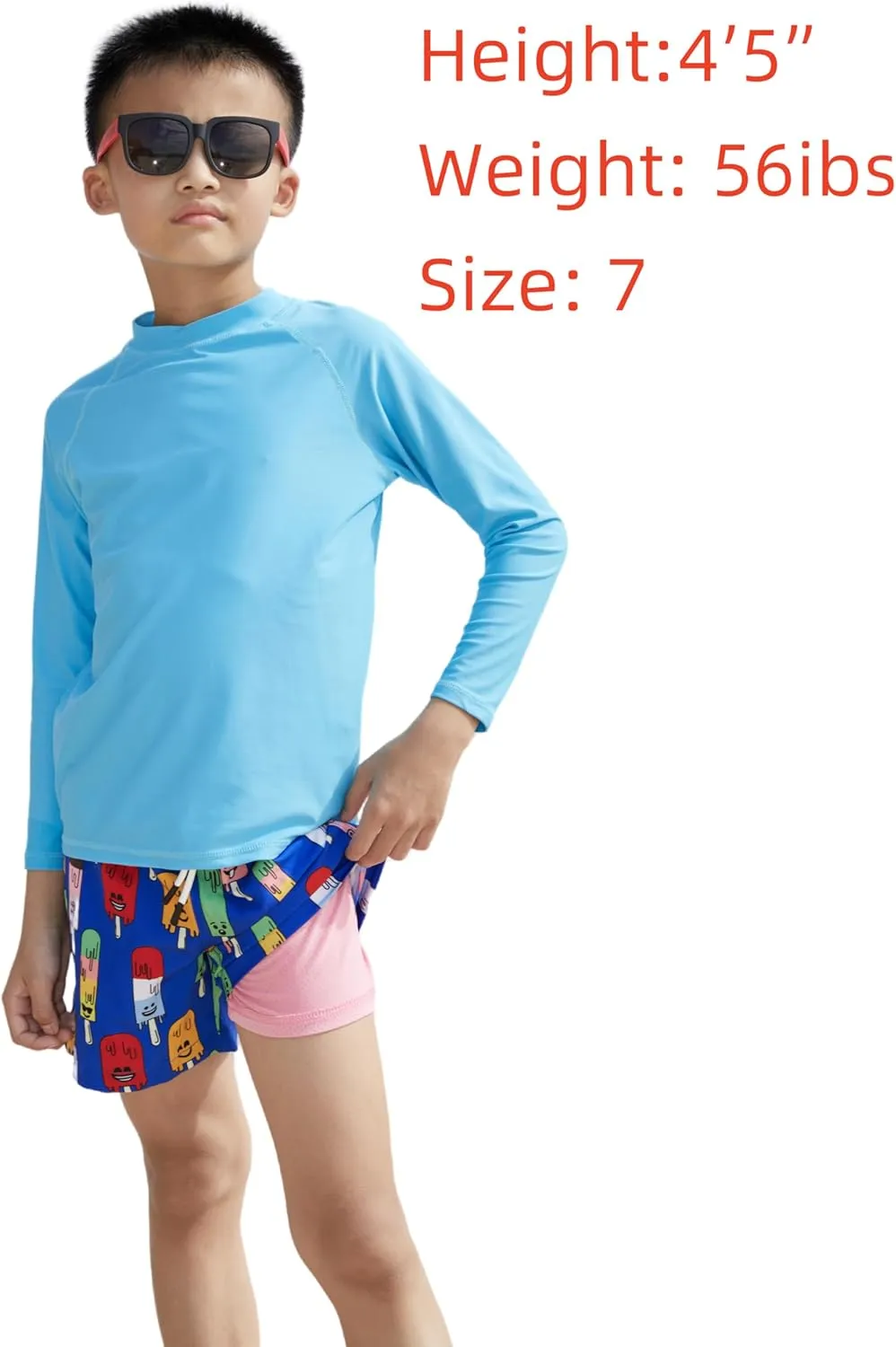 MILANKERR Toddler Boys Swim Trunks with Compression Air Holes Liner Quick Dry