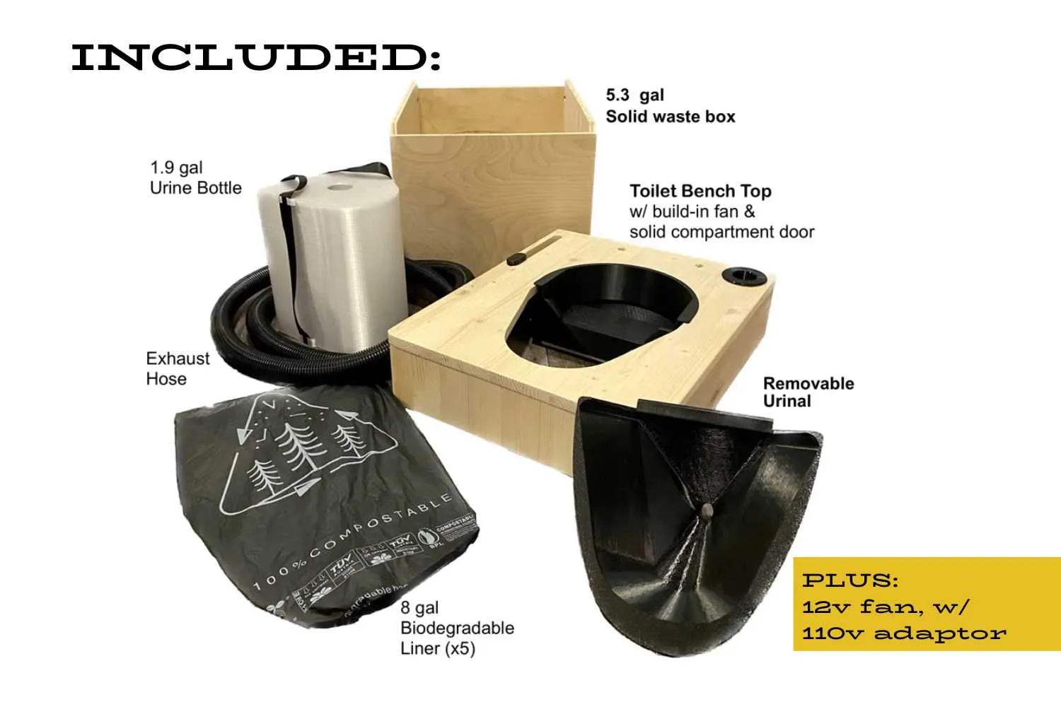 Moloo II Waterless Portable Toilet by K-Buildshop