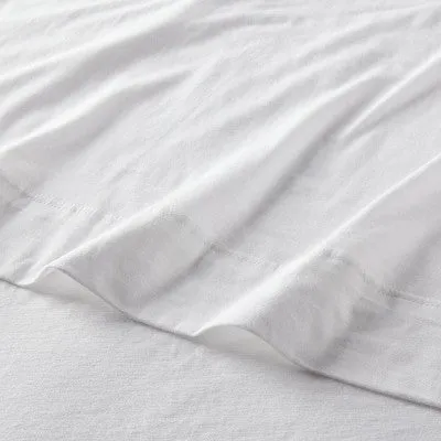 New - Full Cotton Jersey Sheet Set White - Threshold