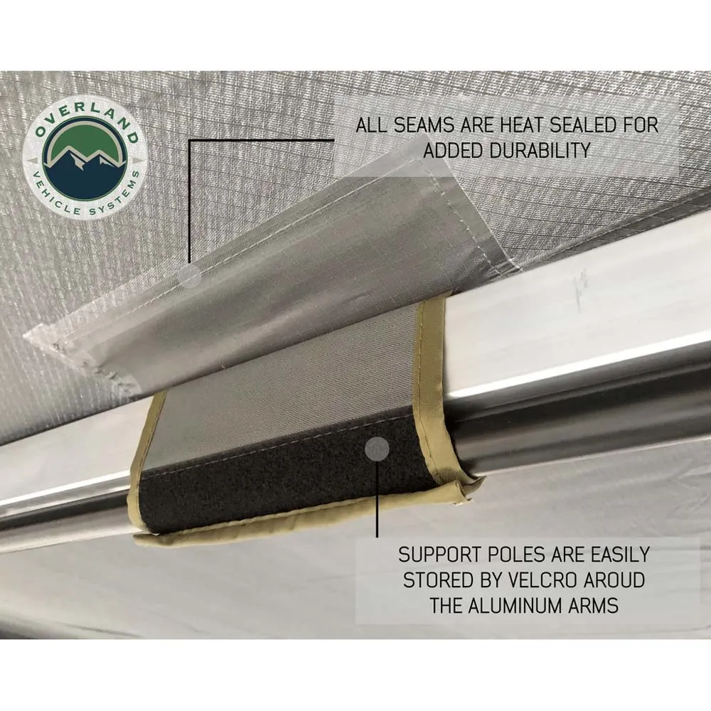 Overland Vehicle Systems - Nomadic Awning 270 - Awning & Wall 1, 2, & 3, Mounting Brackets - Driver Side