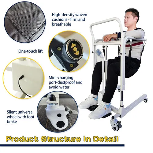 Patient Lift Transfer Chair (Electric, Portable)