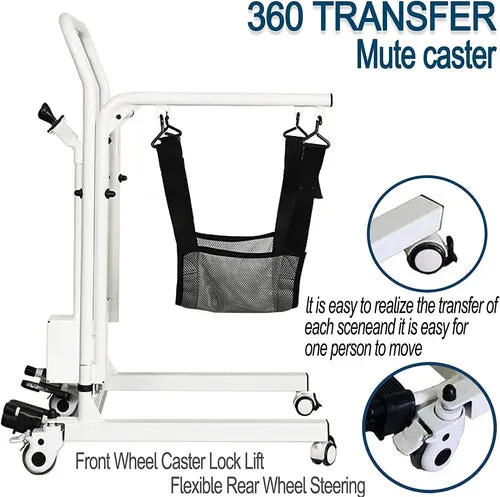 Patient Lift Transfer Chair (Electric, Portable)