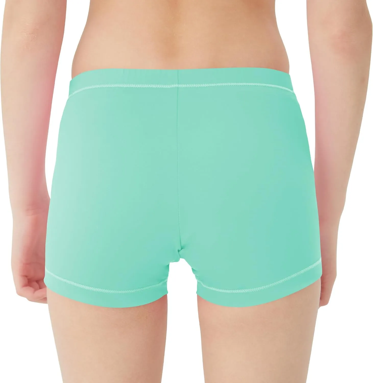 QBK Toddler Girls Swim Shorts 2T-14 Boyshort Swimsuit UPF 50  Quick Dry Rash Guard Swim Bottoms