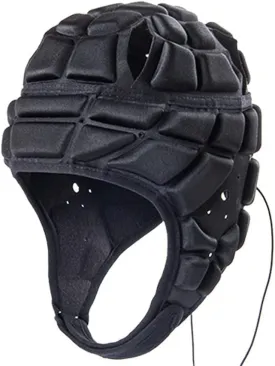 Rugby Helmet Headguards Soft Padded Headgear Hockey Helmet Soft Shell Head Protector Goalkeeper Adjustable Soccer Football Goalie Helmet Support for Youth Kids