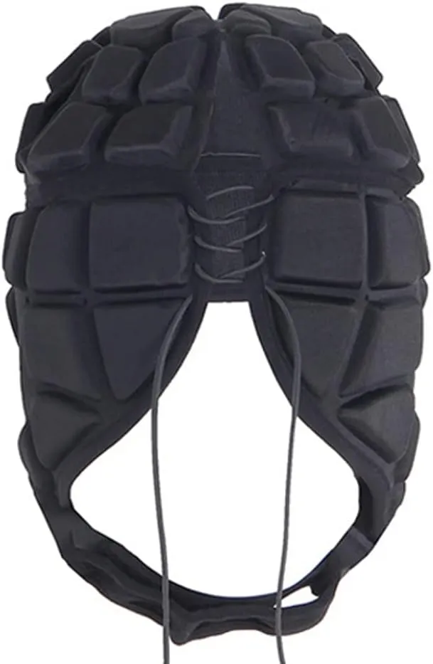 Rugby Helmet Headguards Soft Padded Headgear Hockey Helmet Soft Shell Head Protector Goalkeeper Adjustable Soccer Football Goalie Helmet Support for Youth Kids