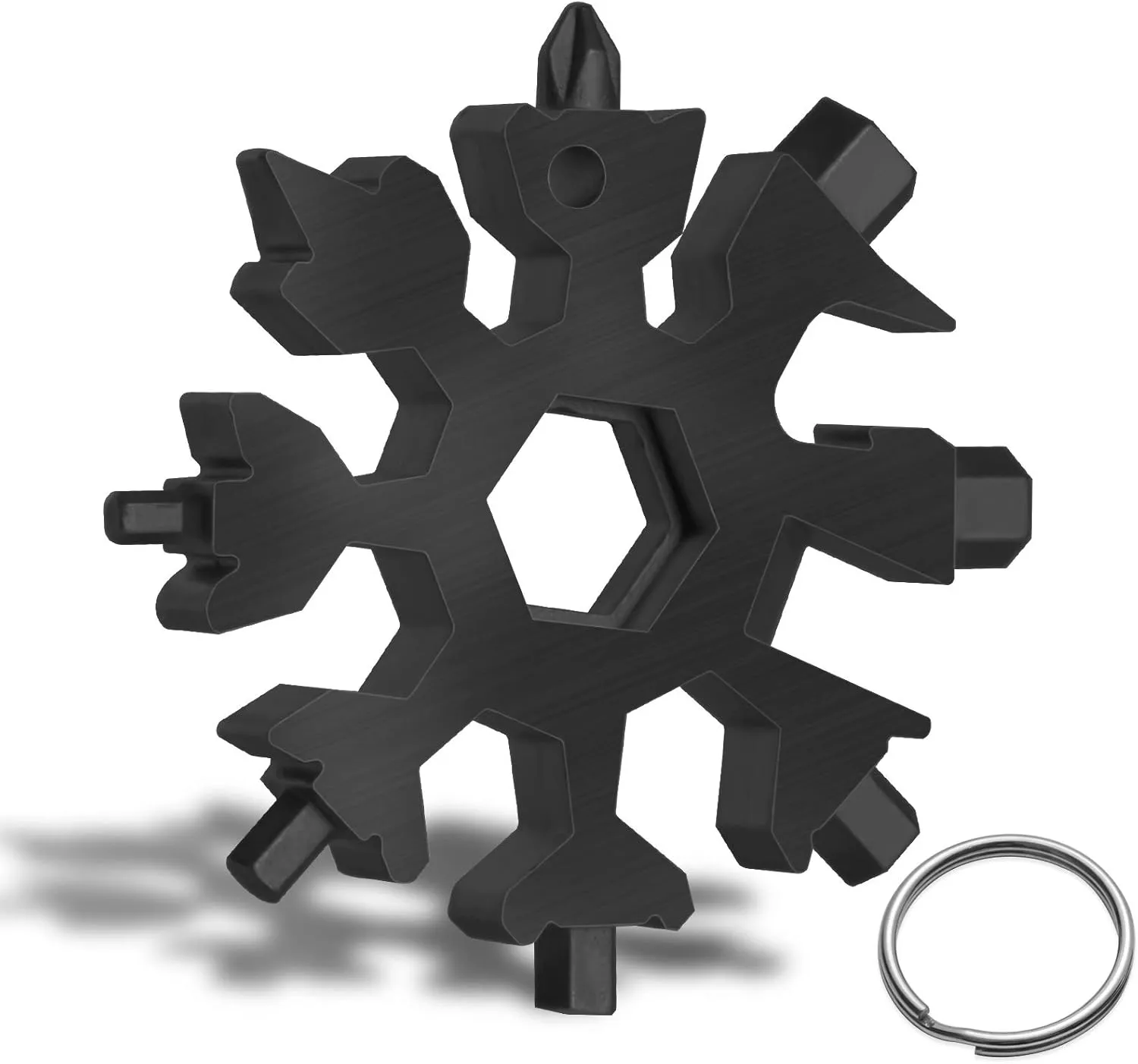 Snowflake multitoolStainless Steel Snowflake tool multiPortable Snowflake Tool Bottle OpenerFlat Phillips Screwdriver Kit all in one gift for Christmas
