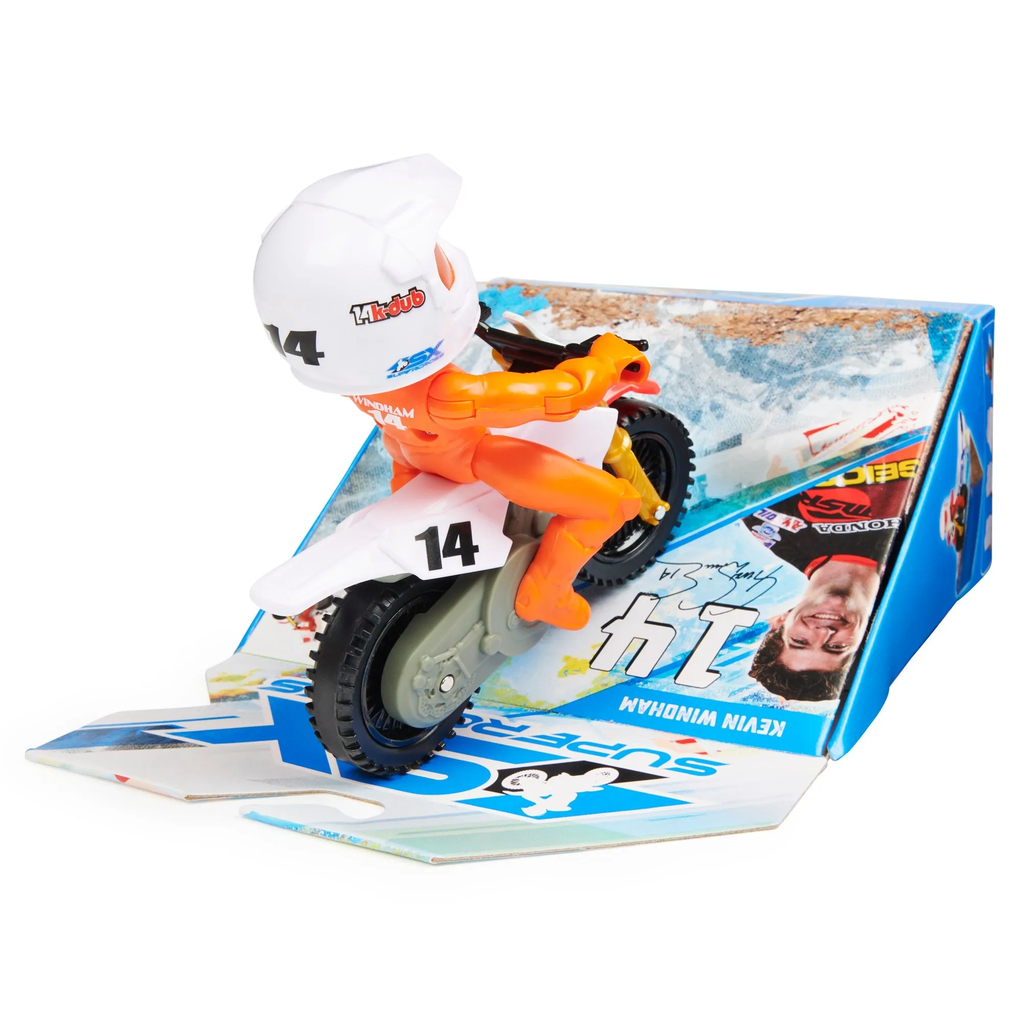 Supercross Race & Wheelie Cycle #14 Kevin Windham