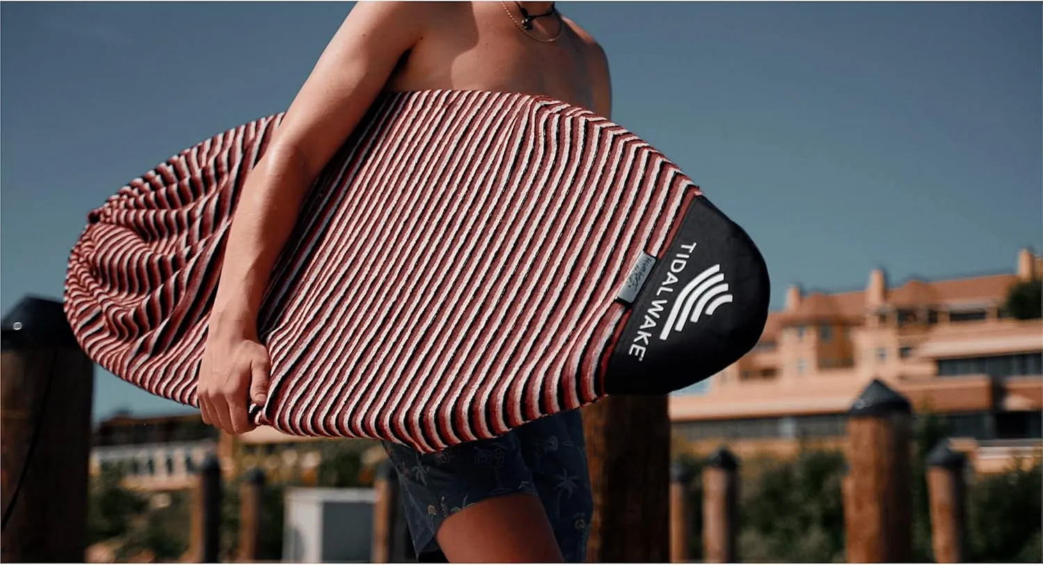 Tidal Wake TAG-IT Pointed Nose Surf & Wake Board Sock Bag with Built-in Name Tag, 52-53" Personalize with Your Name!