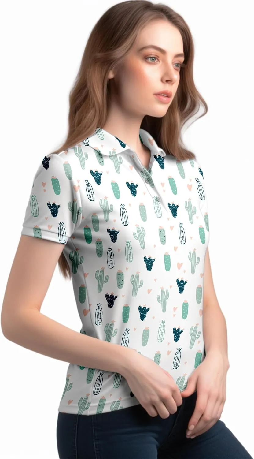 Womens Golf Shirt Short Sleeve Tennis Shirts Funny Quick Dry Golf Outfits Workout Tops